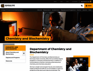 chemistry.kennesaw.edu screenshot