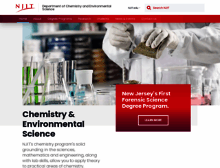 chemistry.njit.edu screenshot