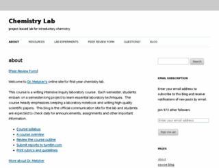 chemistrylab.wordpress.com screenshot