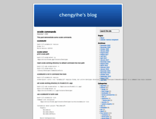 chengyihe.wordpress.com screenshot