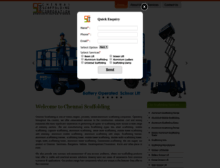 chennaiscaffolding.com screenshot