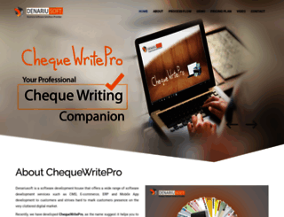 chequewritersoftware.denariusoft.com screenshot