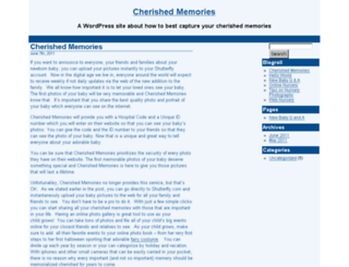 cherished-memories.com screenshot