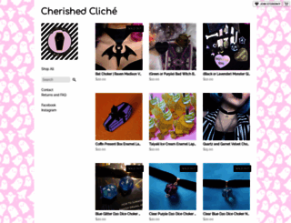 cherishedcliche.storenvy.com screenshot