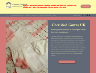 cherishedgowns.org.uk screenshot