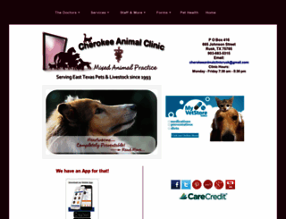 cherokeeanimalclinic.com screenshot