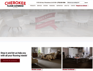 cherokeefloorcovering.com screenshot