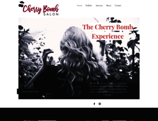 cherrybombsalon.com screenshot