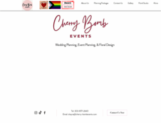 cherrybombweddings.com screenshot