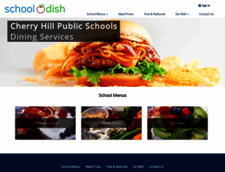 cherryhill.schooldish.com screenshot