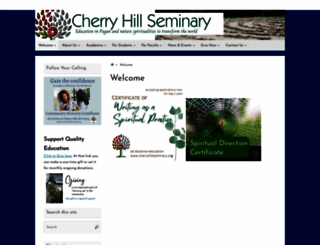 cherryhillseminary.org screenshot