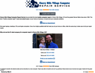 cherryhillsvillagecomputerrepair.com screenshot