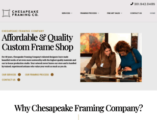 chesapeakeframing.com screenshot