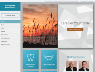 chesapeakeperio.com screenshot