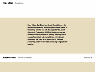 chesedhome.org screenshot