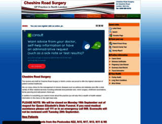 cheshireroadsurgery.co.uk screenshot