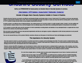 cheshiresecurityservices.com screenshot