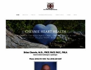 chesniehearthealth.com screenshot