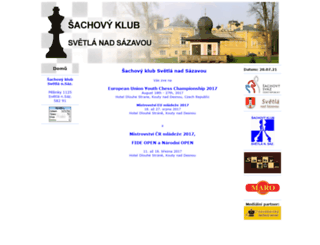 chess-svetla.cz screenshot