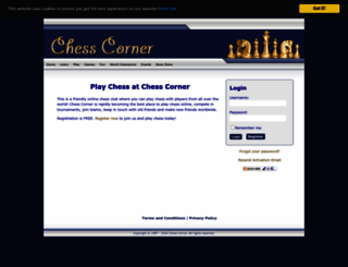 chesscorner.net screenshot