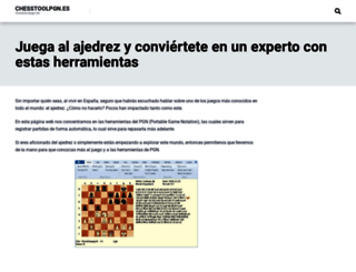 chesstoolpgn.es screenshot