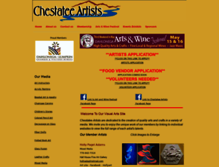 chestateeartists.org screenshot
