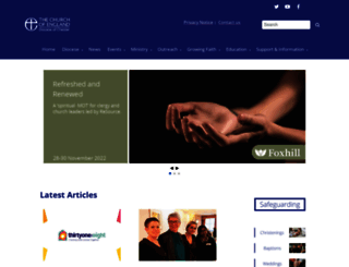 chester.anglican.org screenshot
