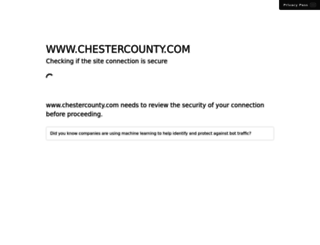 chestercounty.com screenshot