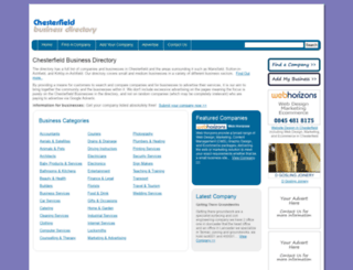 chesterfield-business.co.uk screenshot