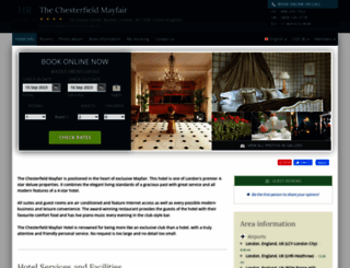 chesterfield-mayfair.hotel-rez.com screenshot