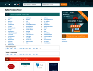 chesterfield.cylex-uk.co.uk screenshot