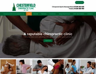 chesterfieldchiropractics.co.uk screenshot