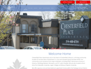 chesterfieldplaceapartmentsstl.com screenshot