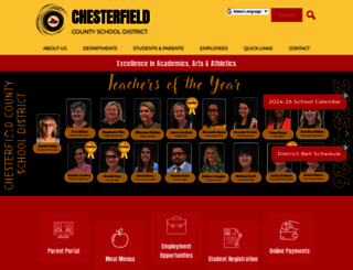 chesterfieldschools.org screenshot