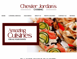 chesterjordanscatering.com screenshot