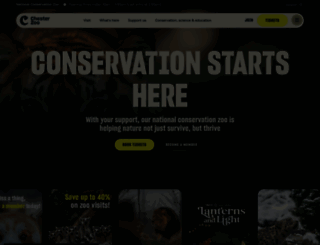 chesterzoo.org screenshot