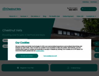chestnutvets.co.uk screenshot