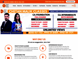 chetanmalikclasses.com screenshot
