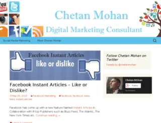 chetanmohan.com screenshot