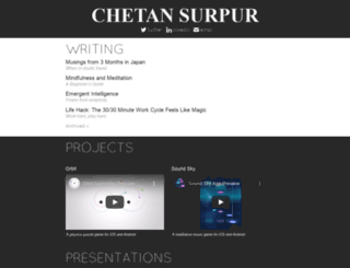 chetansurpur.com screenshot