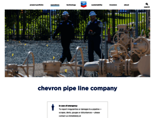 chevronpipeline.com screenshot