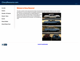 chevyresource.com screenshot