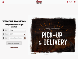 chevys.olo.com screenshot