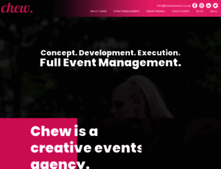 chewevents.co.uk screenshot