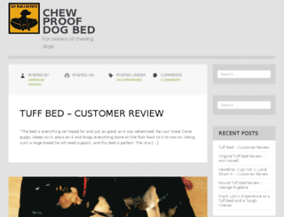 chewproofdogbed.com screenshot