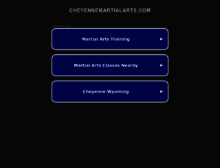 cheyennemartialarts.com screenshot