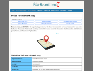 chhattisgarh.policerecruitments.in screenshot