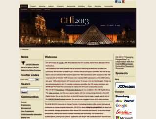 chi2013.acm.org screenshot