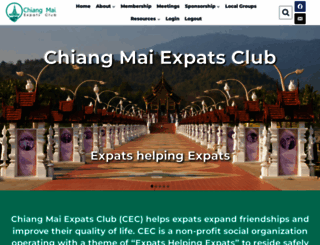 chiangmaiexpatsclub.com screenshot