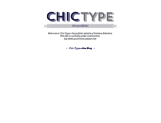 chic-type.com screenshot